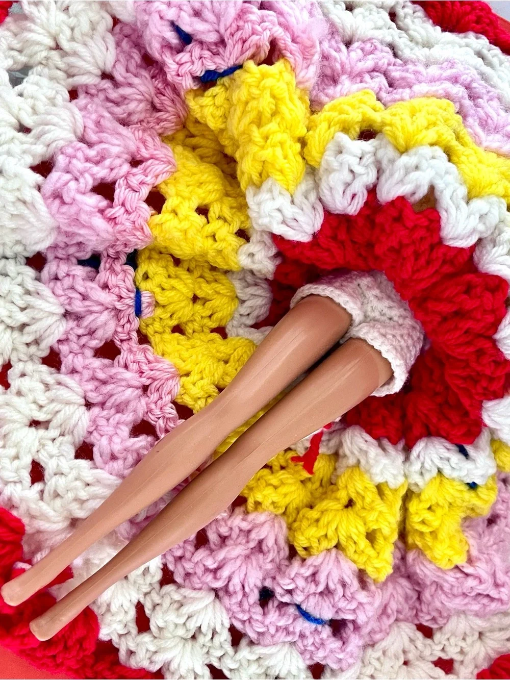 Handmade Crochet Toilet Roll Dolls Barbie Doll Bathroom Kitsch